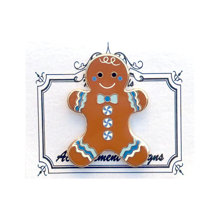 Blue Gingerbread Needle Minder
