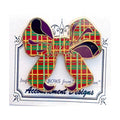 Large Plaid Bow Needleminder
