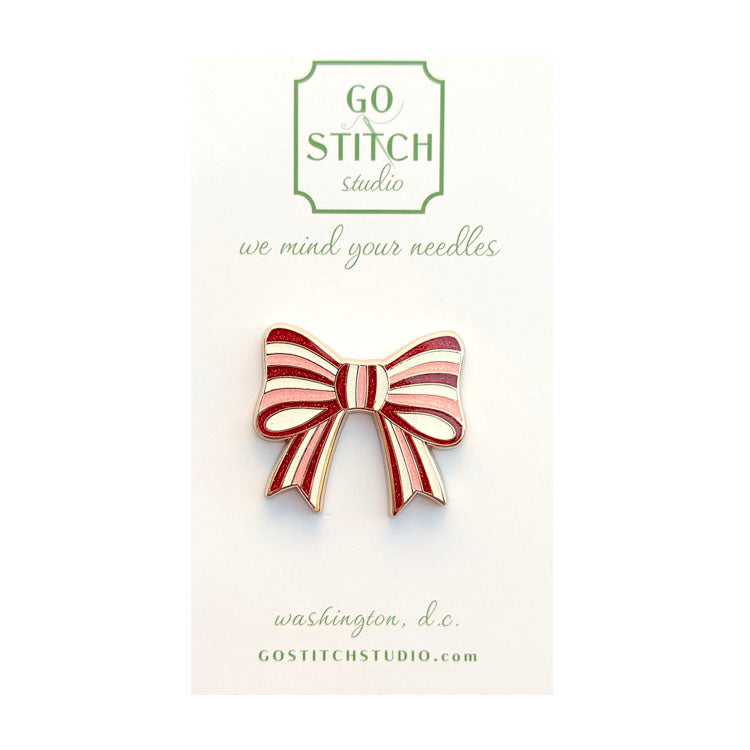 Peppermint Bow Needle Minder