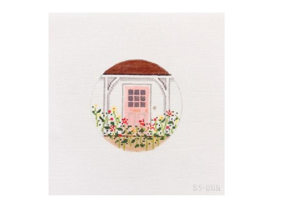New England Spring Door with Stitch Guide