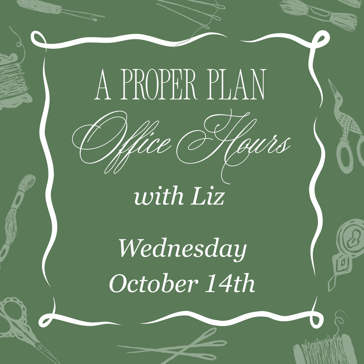 A Proper Plan - October 14th