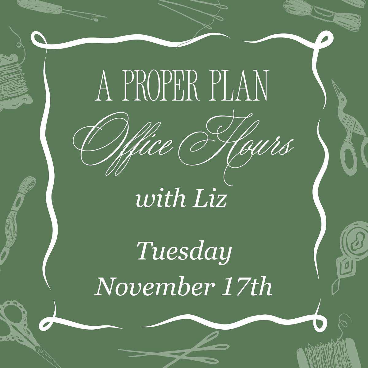 A Proper Plan - November 17th
