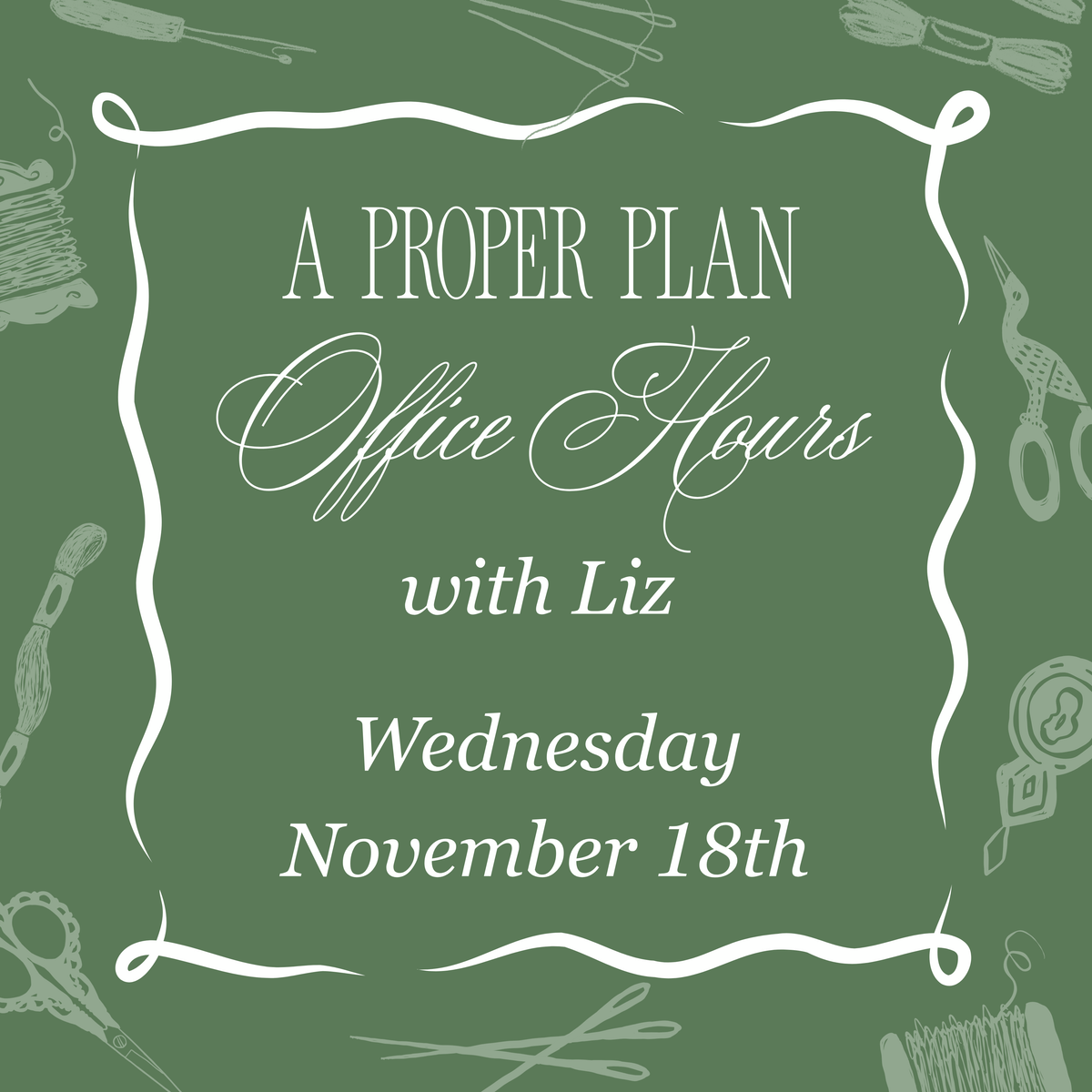 A Proper Plan - November 18th