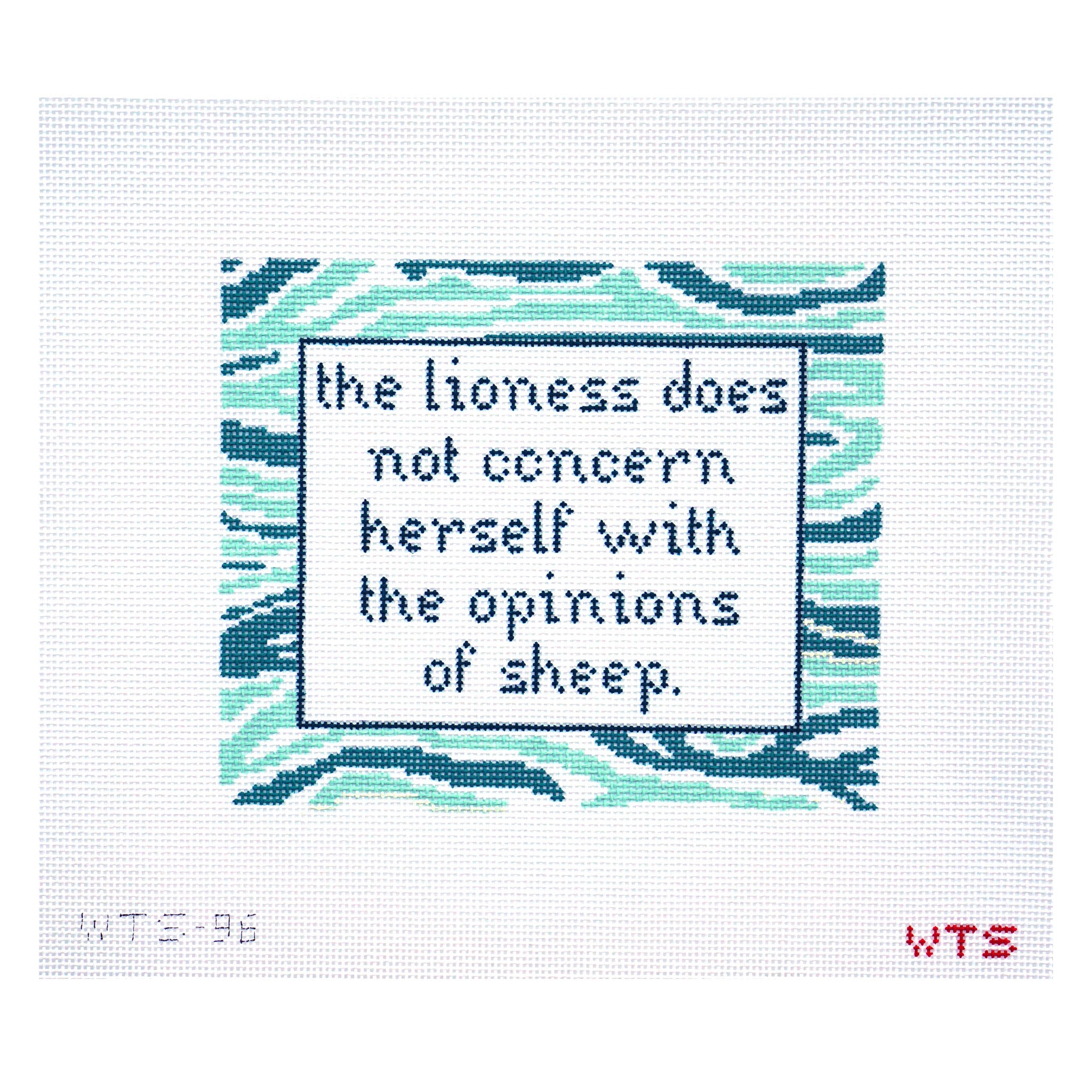 The Lioness Does not Concern Herself...