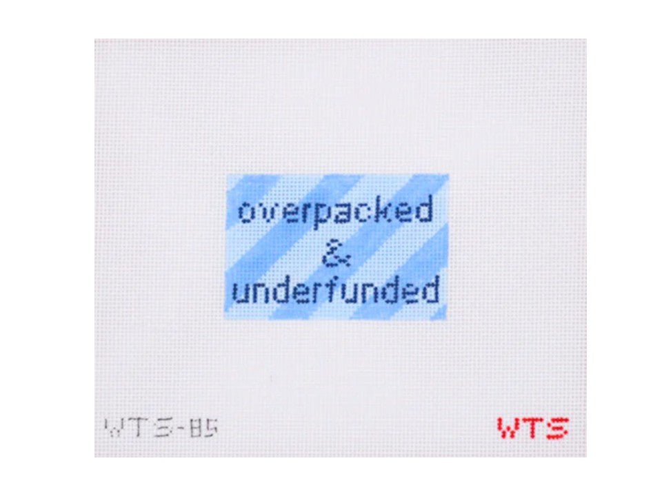 Overpacked and Underfunded Luggage Tag