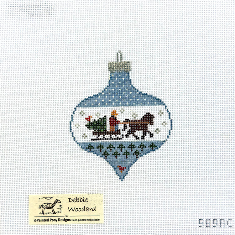 Santa Sleigh Ornament