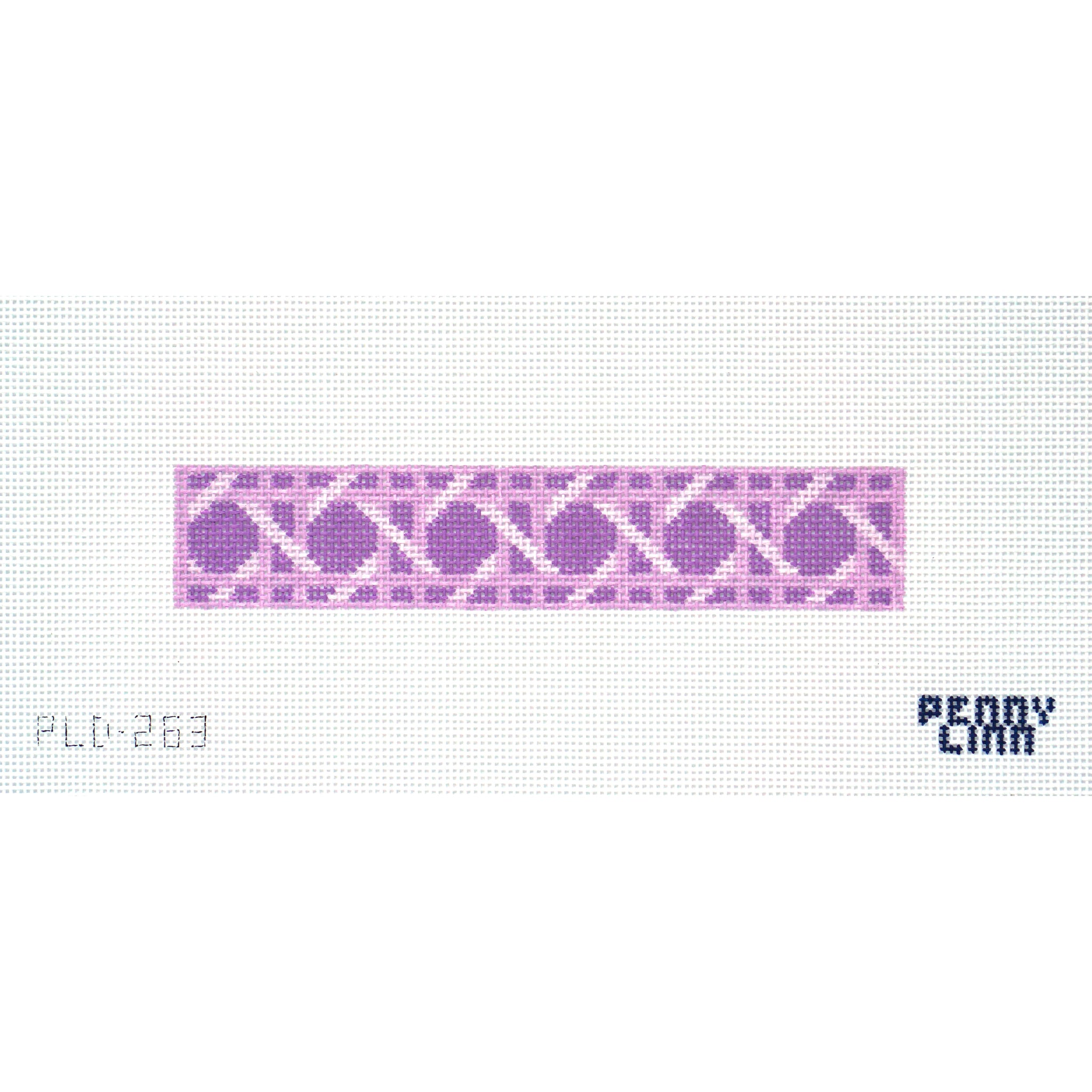 Large Cane Key Fob - Purple