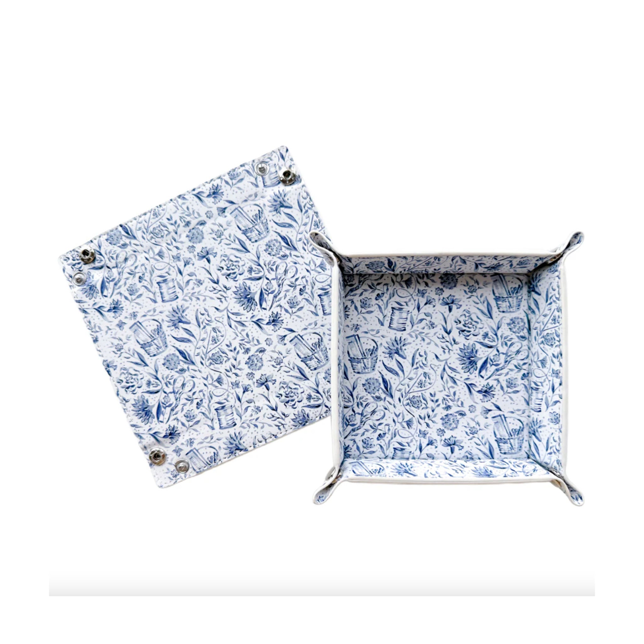Needlepoint Print Valet Tray