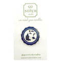 Blue Canton Plate Needle Minder