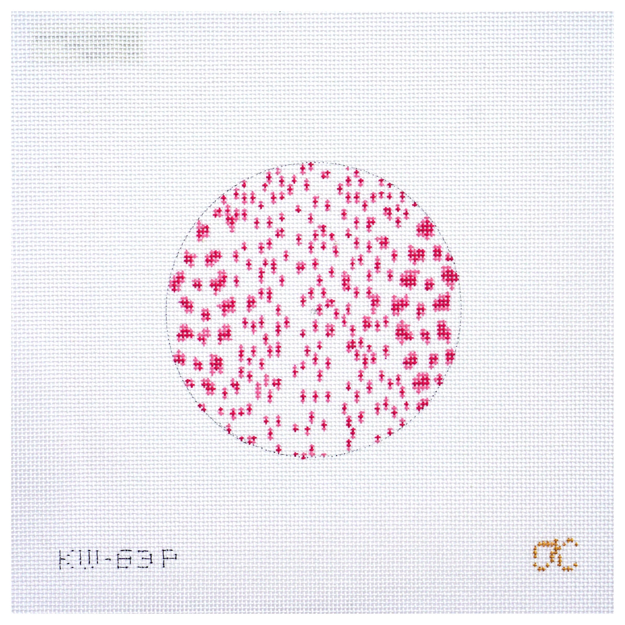 French Dots Round - Pink