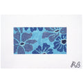 Gingham Blooms Blue