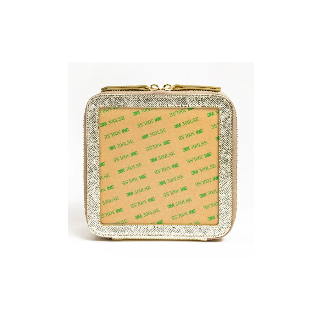 6" Leather Self Finishing Box Gold