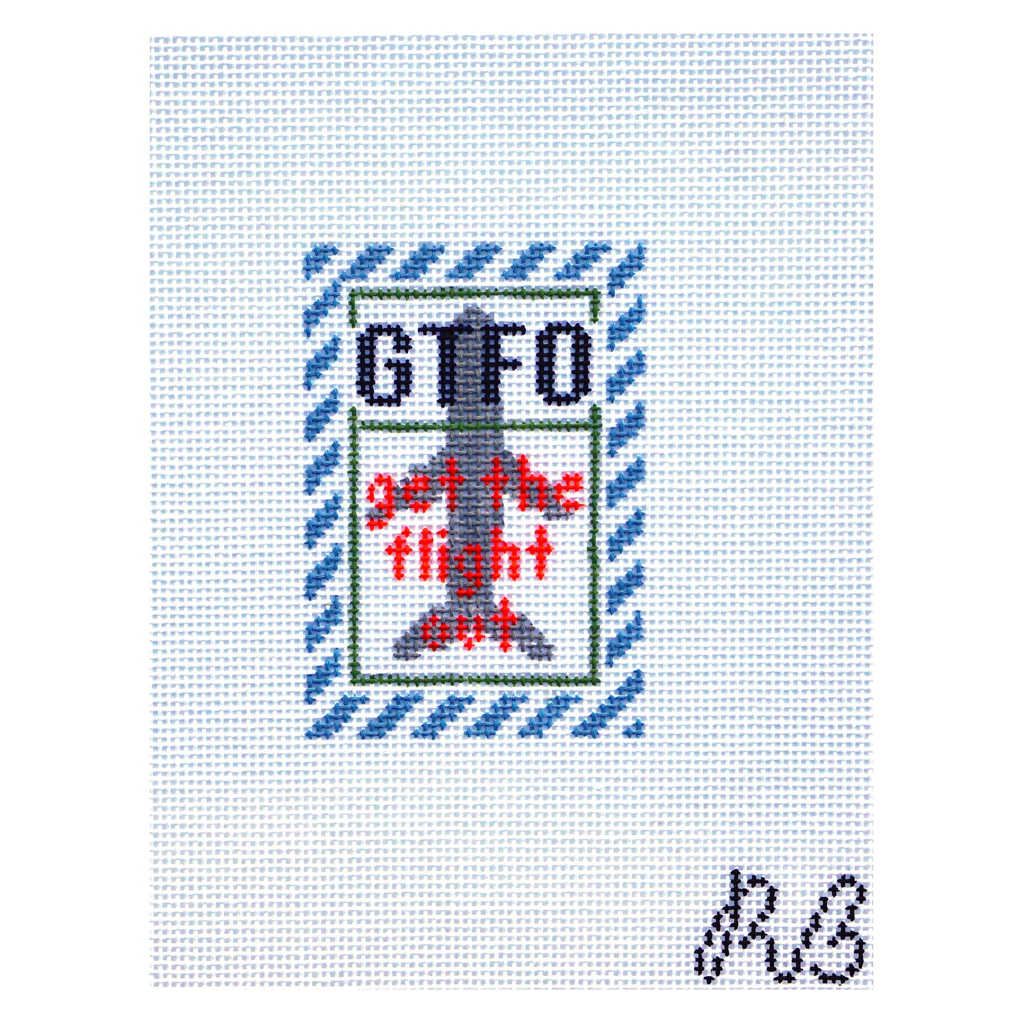 Get the Flight Out Small- Blue