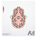 Garden Hamsa Pink