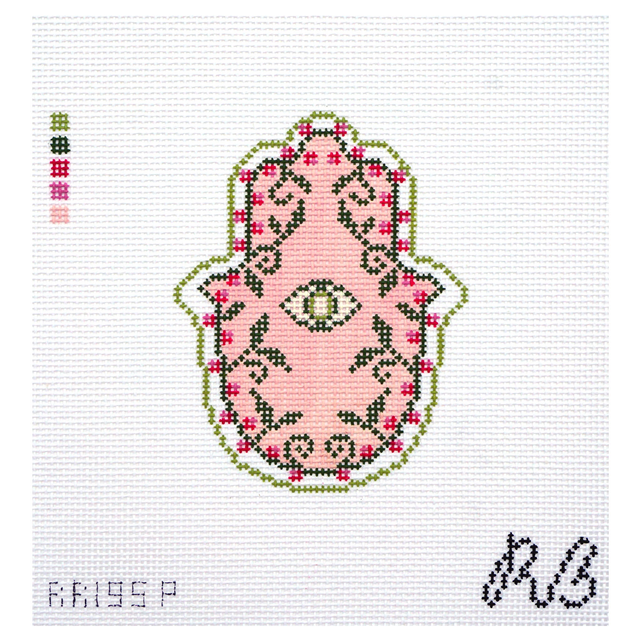 Garden Hamsa Pink