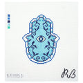Garden Hamsa Blue
