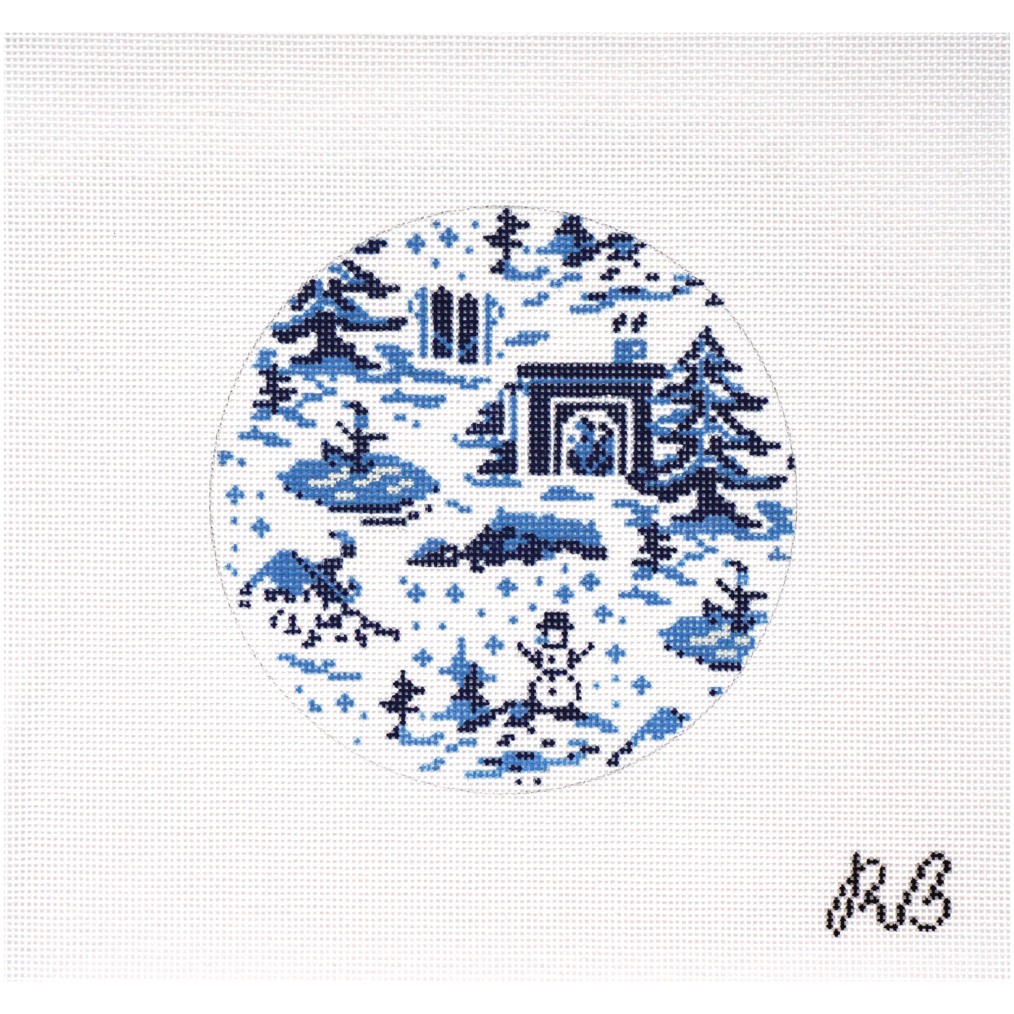 Winter Toile Round