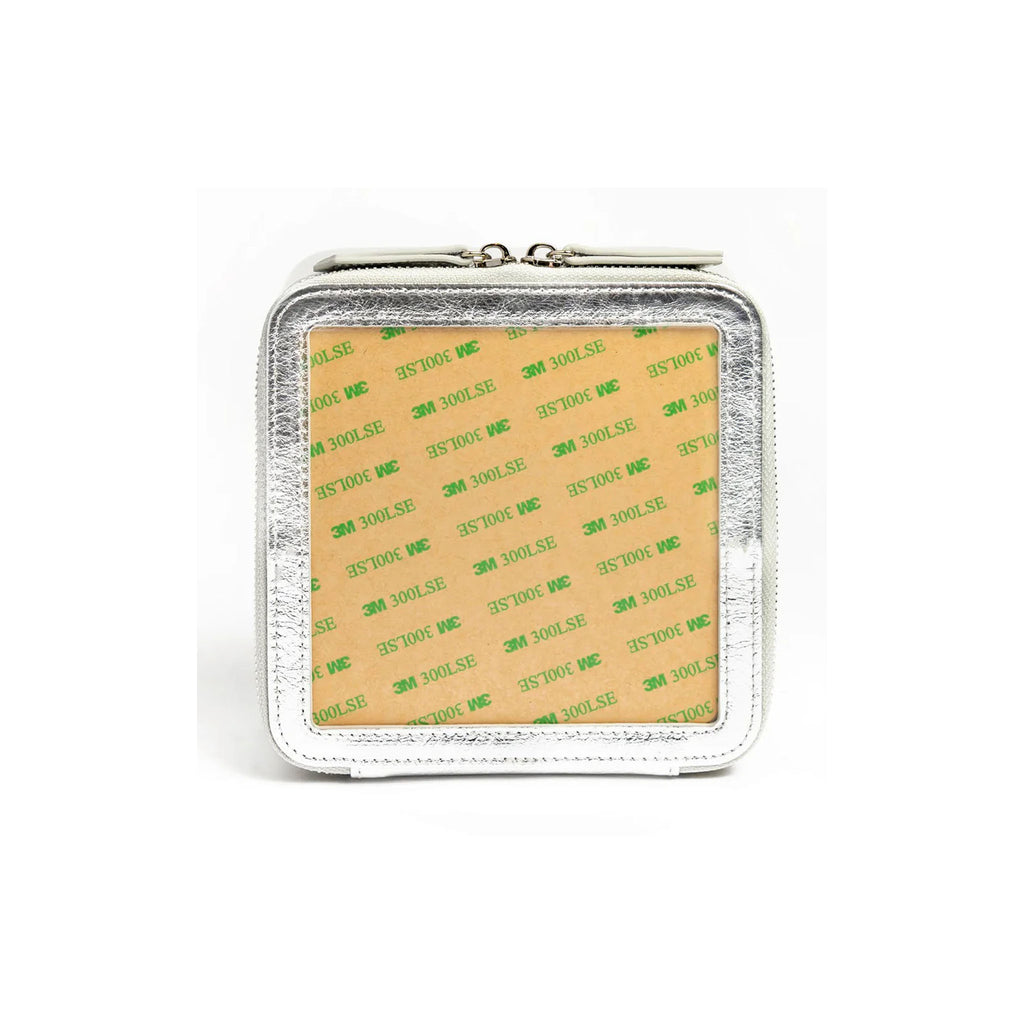 6" Leather Self Finishing Boxes - Silver