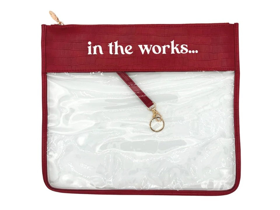 In the Works Project Bag - Red Croc