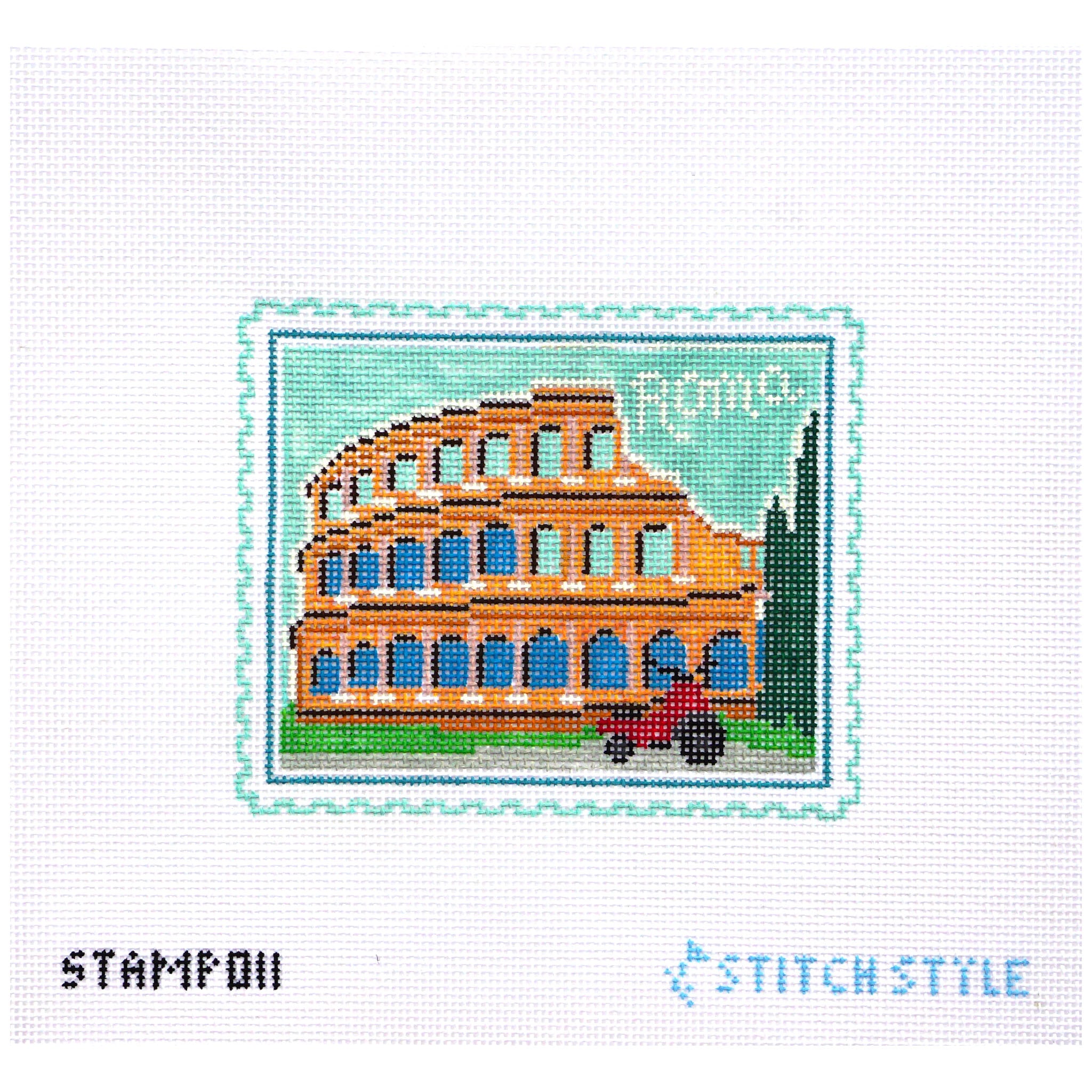 Rome Colosseum Stamp