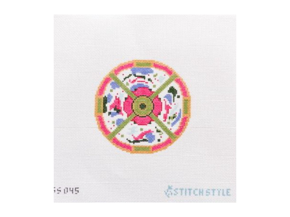 Famille Rose Place Canvas with Stitch Guide