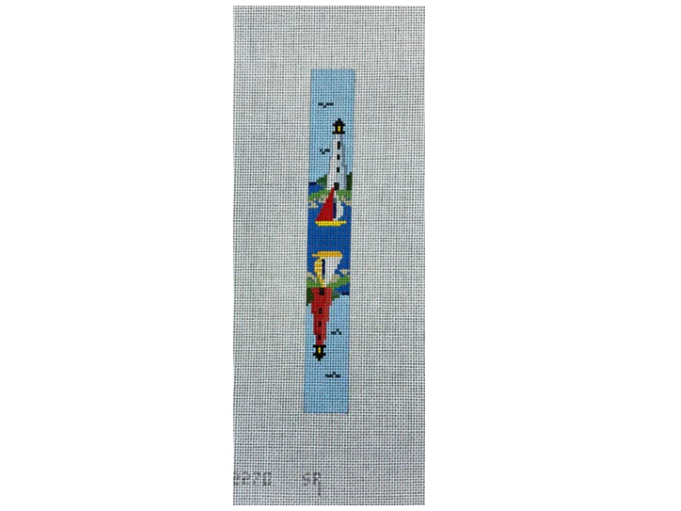 Sailboats and Lighthouses Key Fob