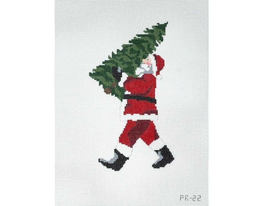 Santa with Christmas Tree