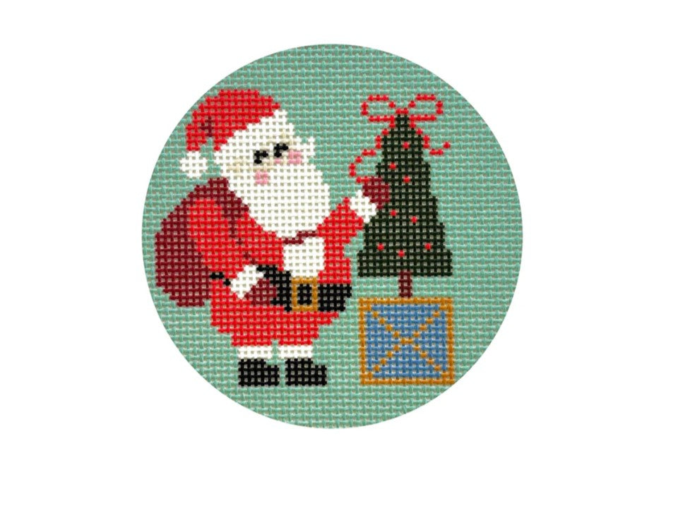 Santa with Topiary