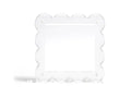 Scallop Acrylic Frame - 4" Square - Clear