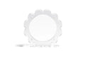 Scallop Acrylic Frame - 4" Circle - Clear