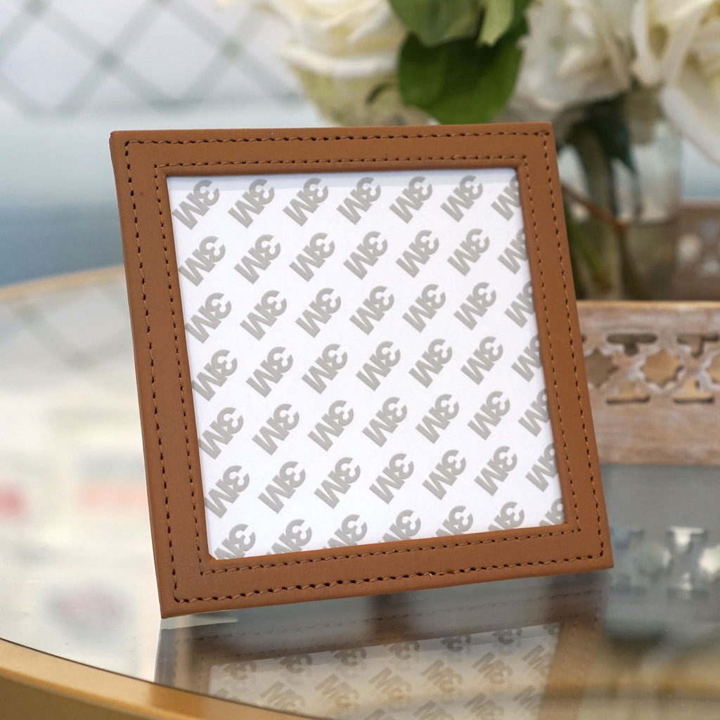 Self Finishing Leather Frame - Tan