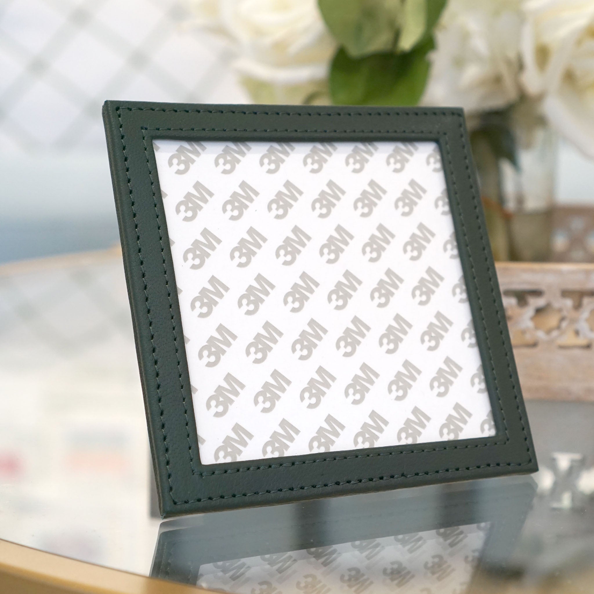 Self Finishing Leather Frame - Forest Green