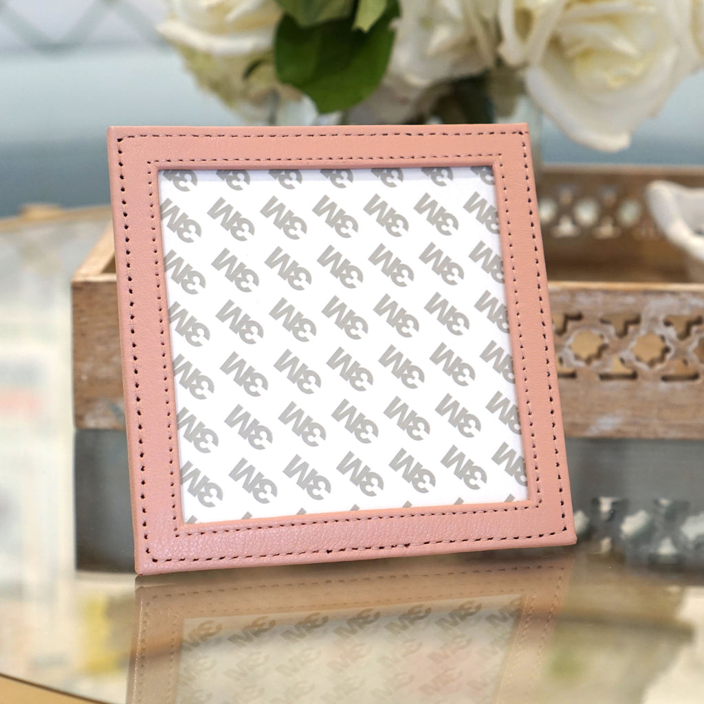 Self Finishing Leather Frame - Apricot Carnival
