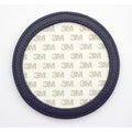 Round Self Finishing Leather Coaster - Navy