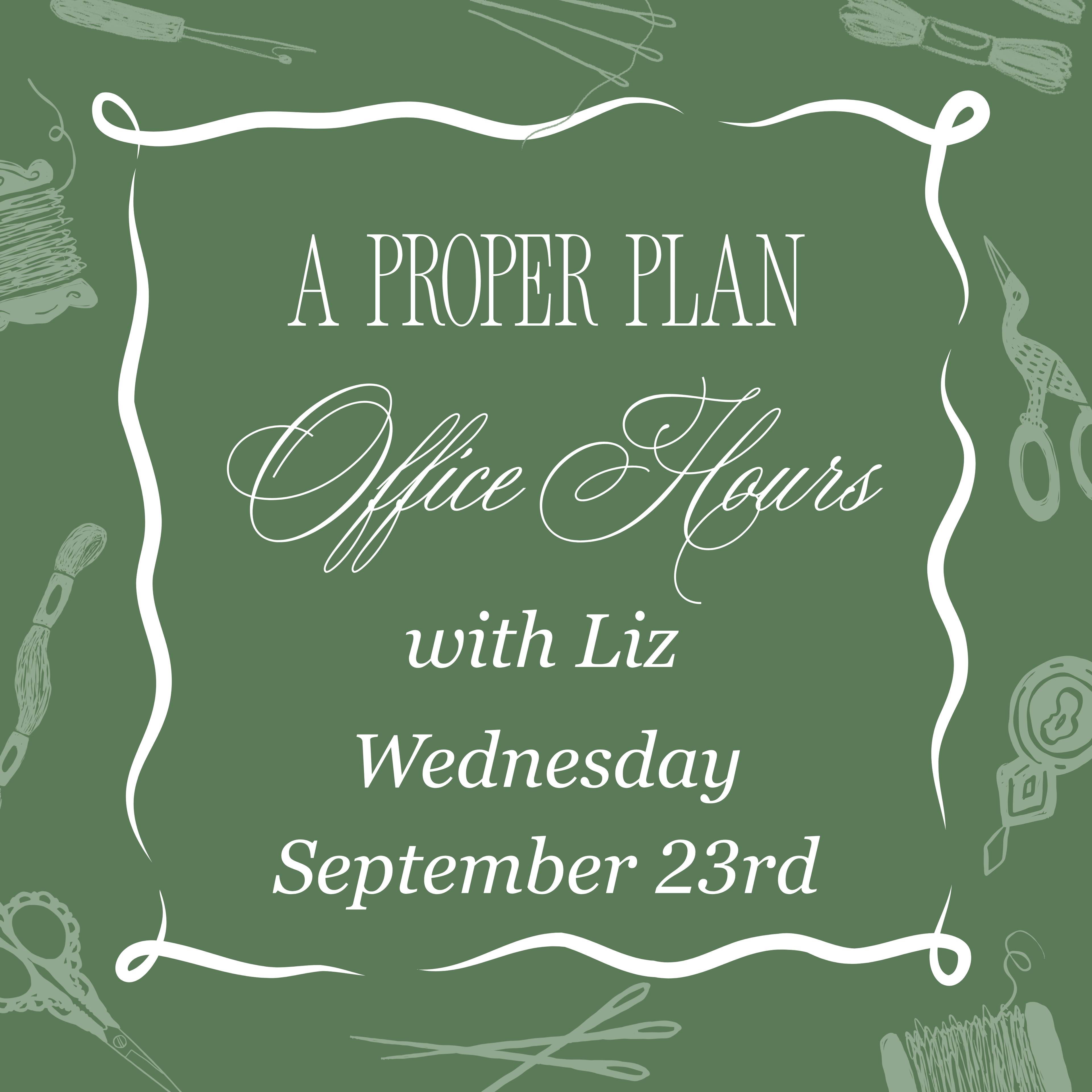 A Proper Plan - September 23rd