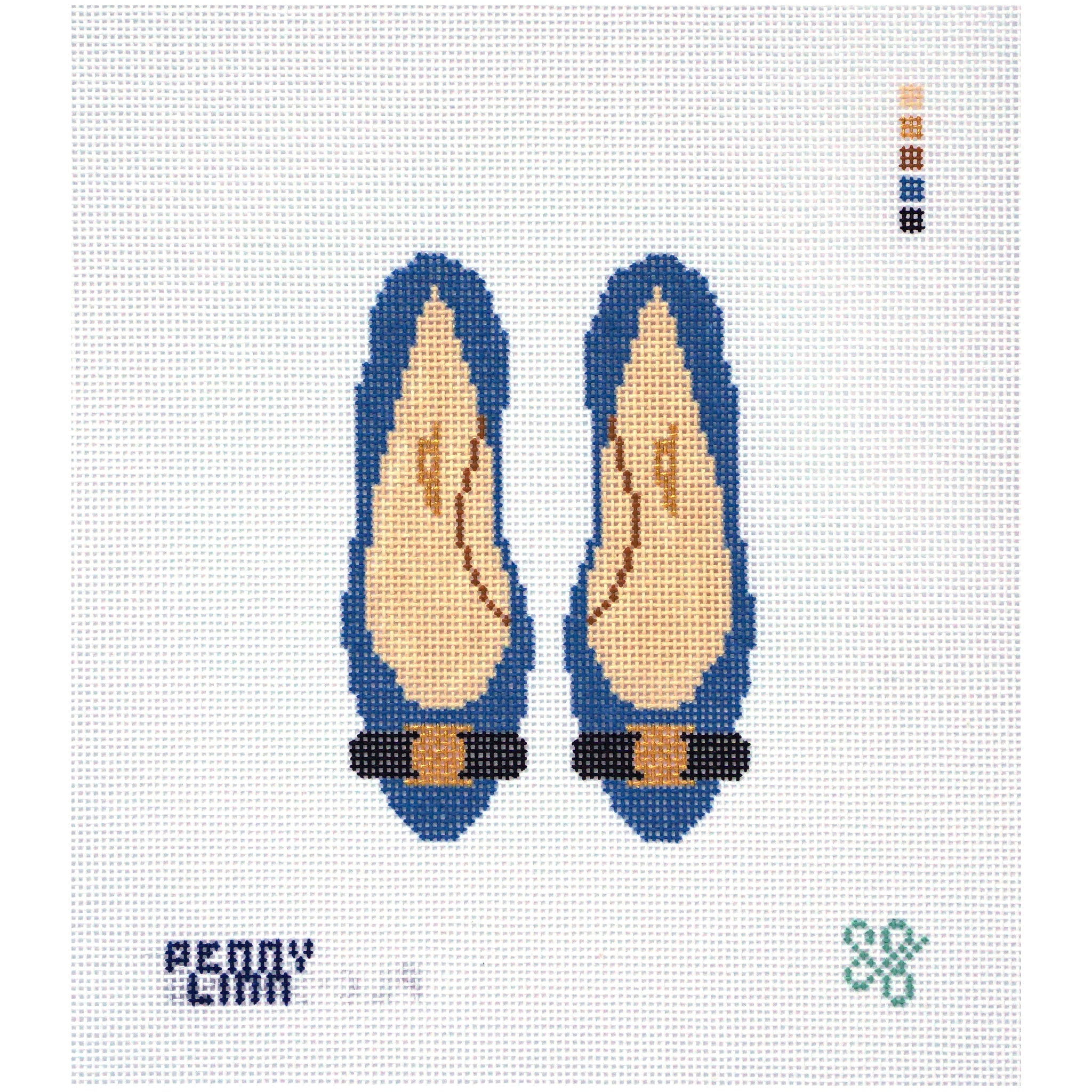 Blue Designer Flats