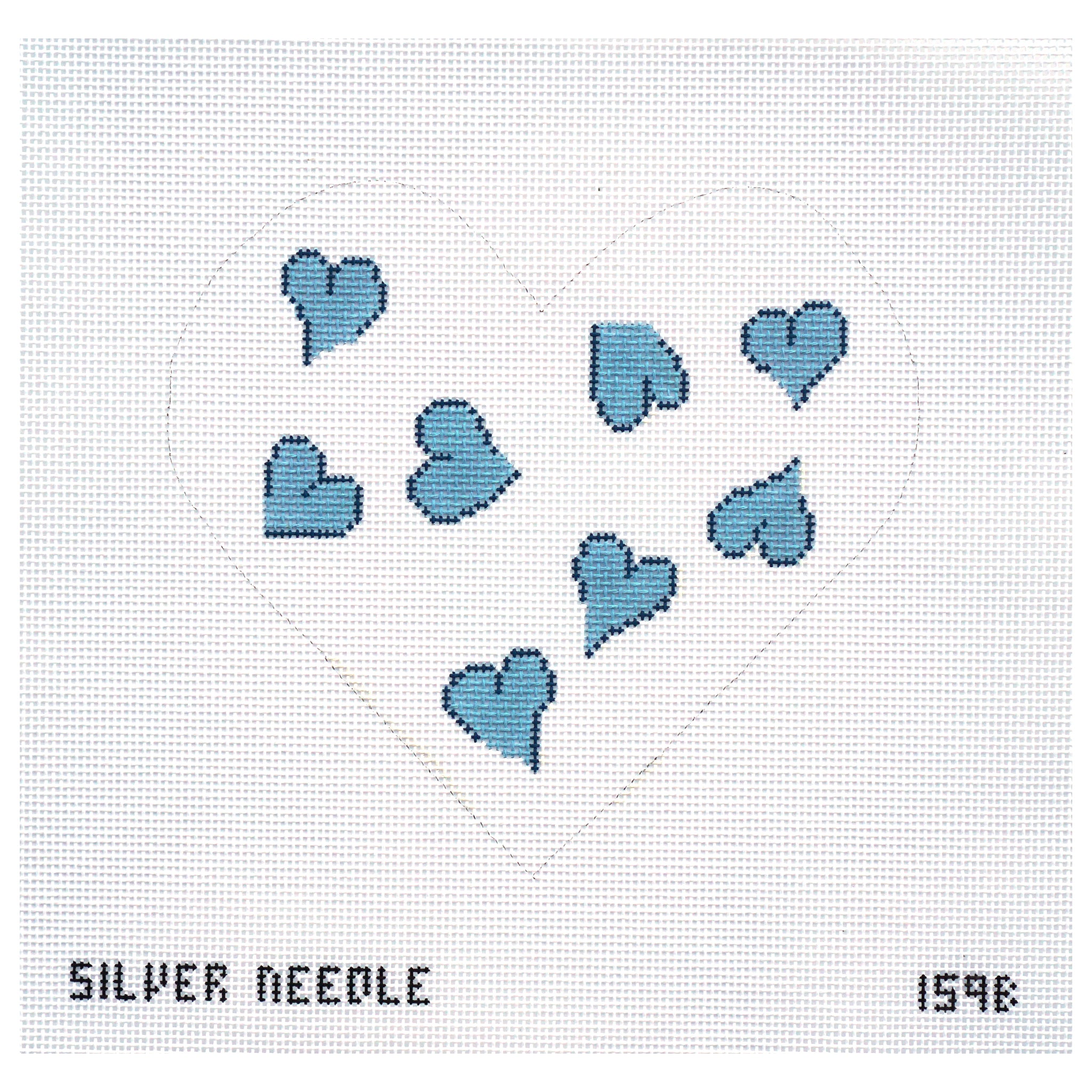 Blue Heart Pillow