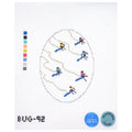 Skiers from Above Oval