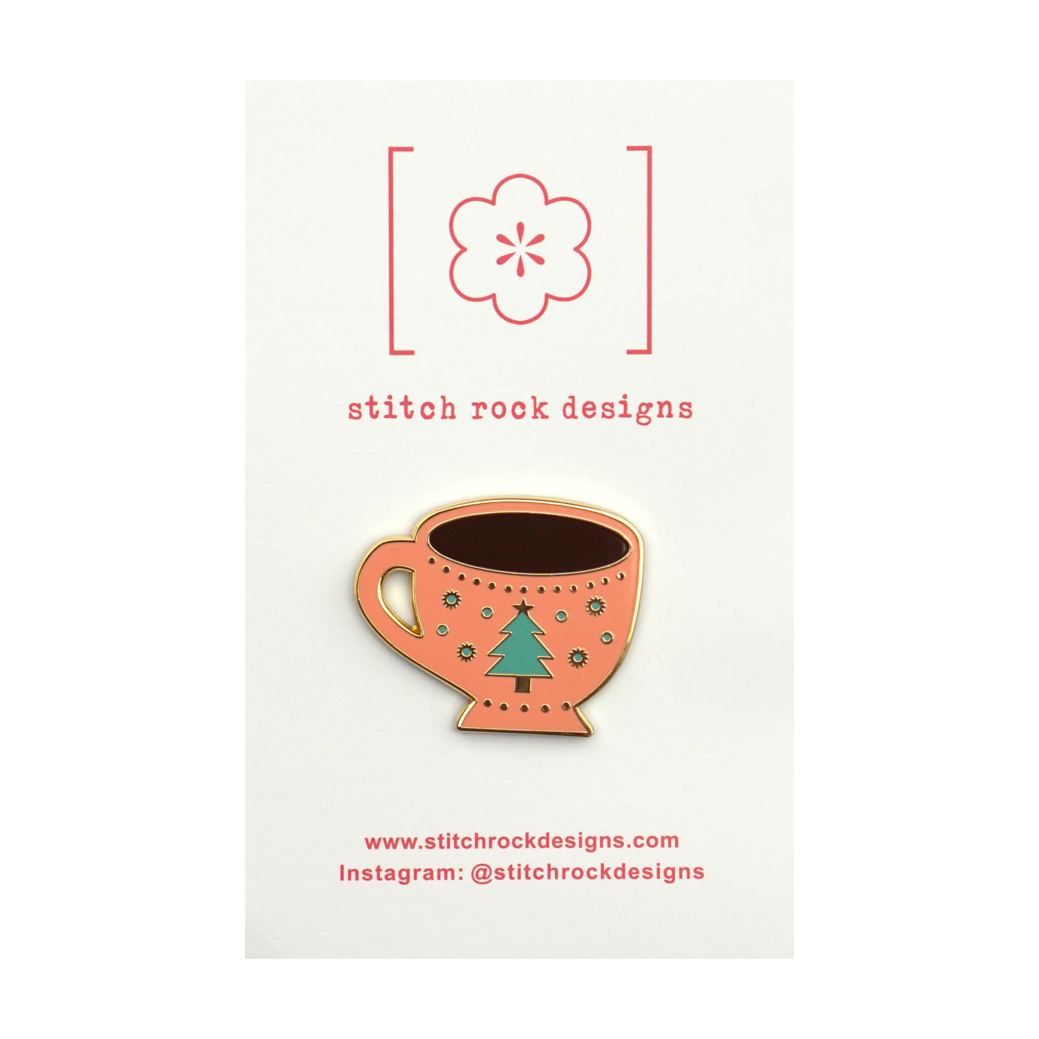 Pink Coffee Mug Needle Minder