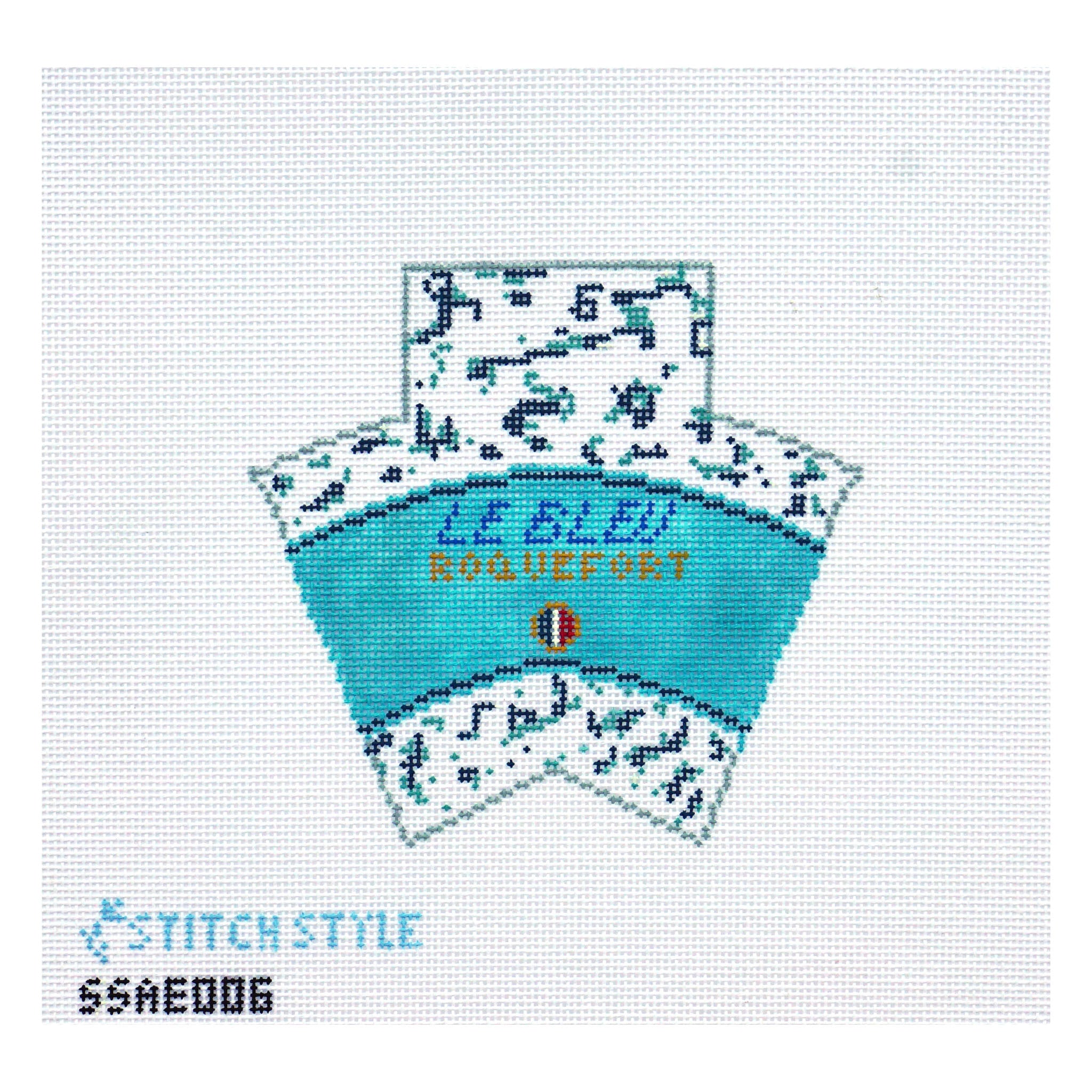 3D Wedge of Blue Cheese