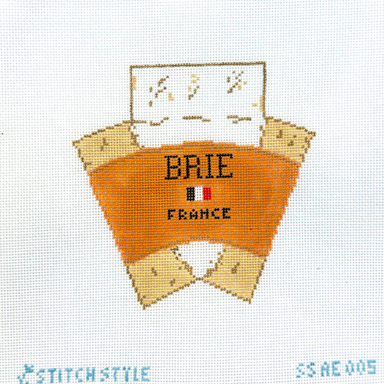 3D Wedge of Brie Cheese