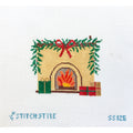 Holiday Fireplace with Stitch Guide