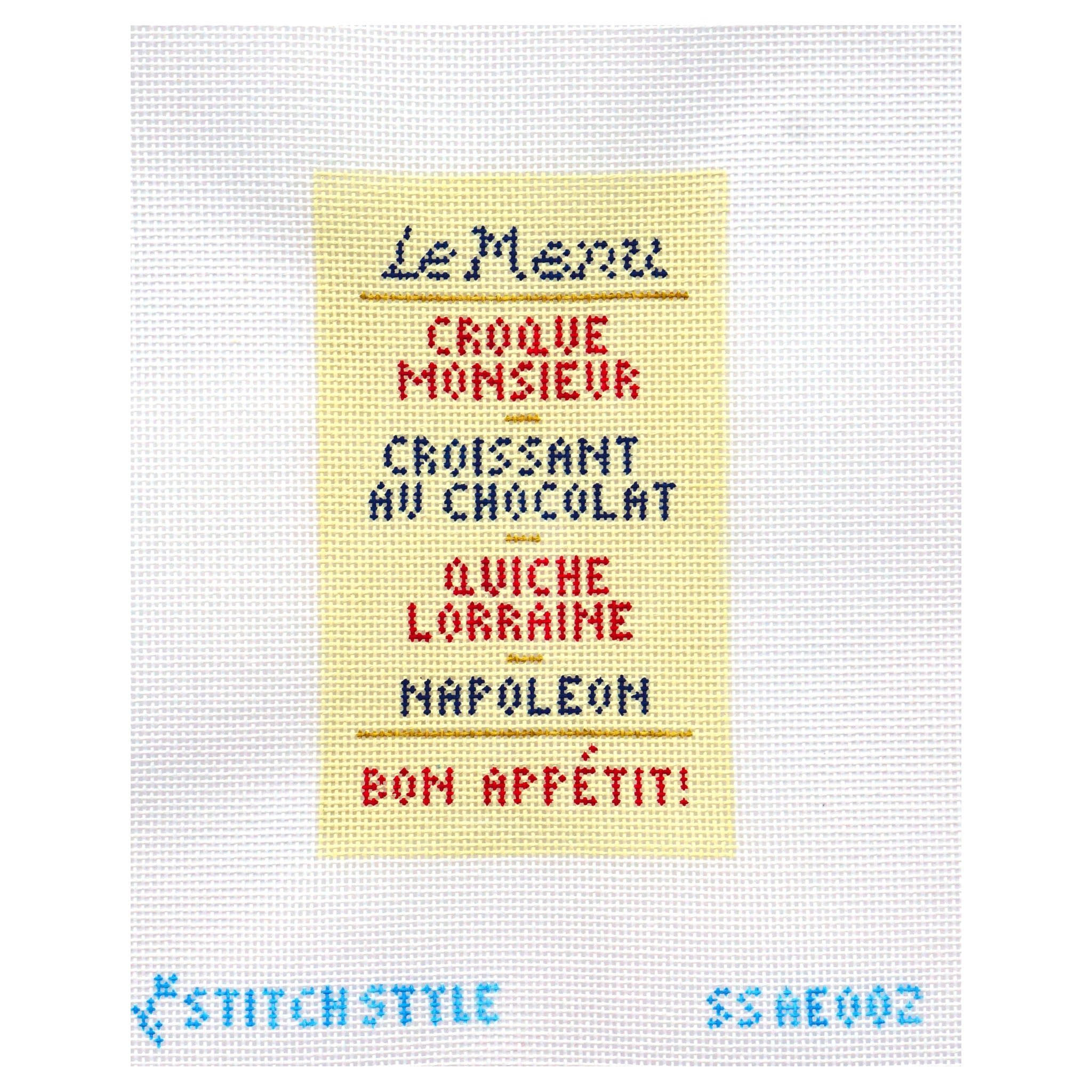 French Menu