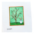 Chinoiserie Silk Screen - Blue with Stitch Guide