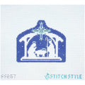 Blue & White Nativity Stable