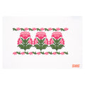 Pink Block Print Flowers Insert