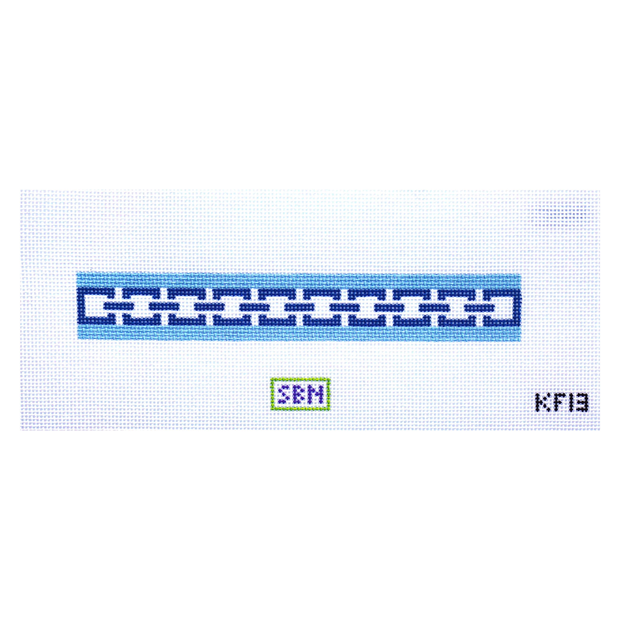 Geometric Key Fob Blue