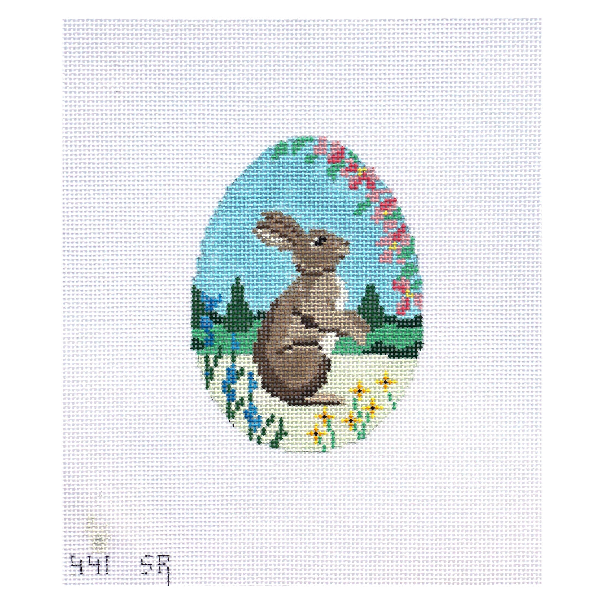 Rabbit in Flowers