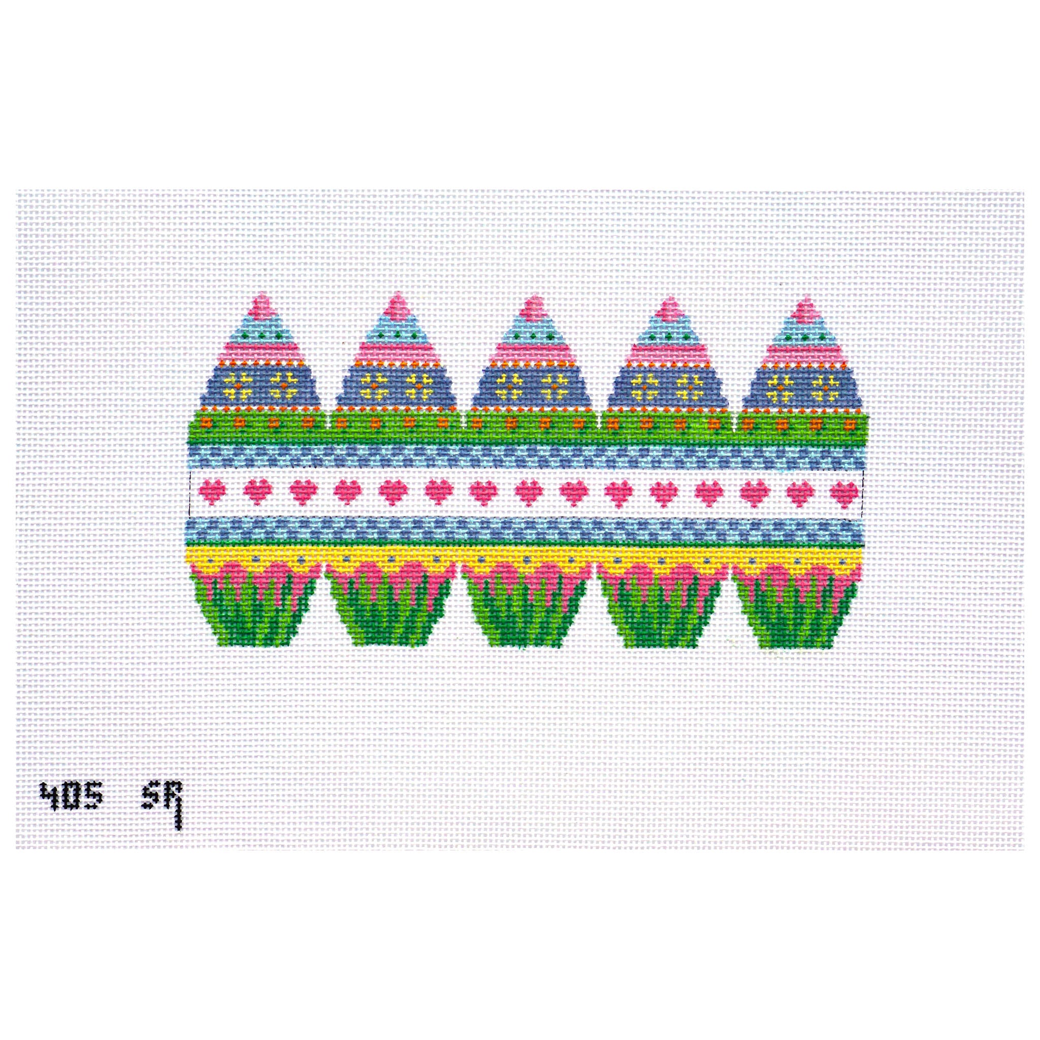 Hearts and Flowers 3D Stand-Up Egg