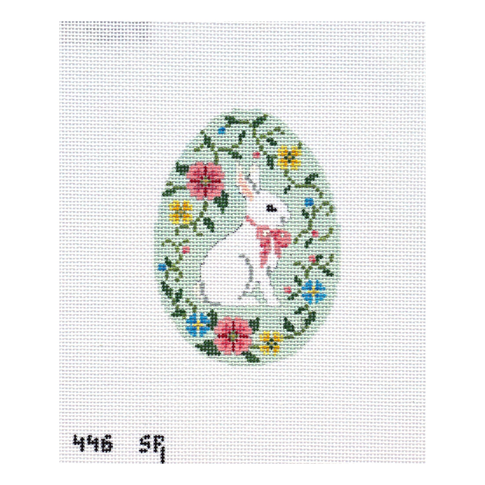 Bunny in Flower Vine